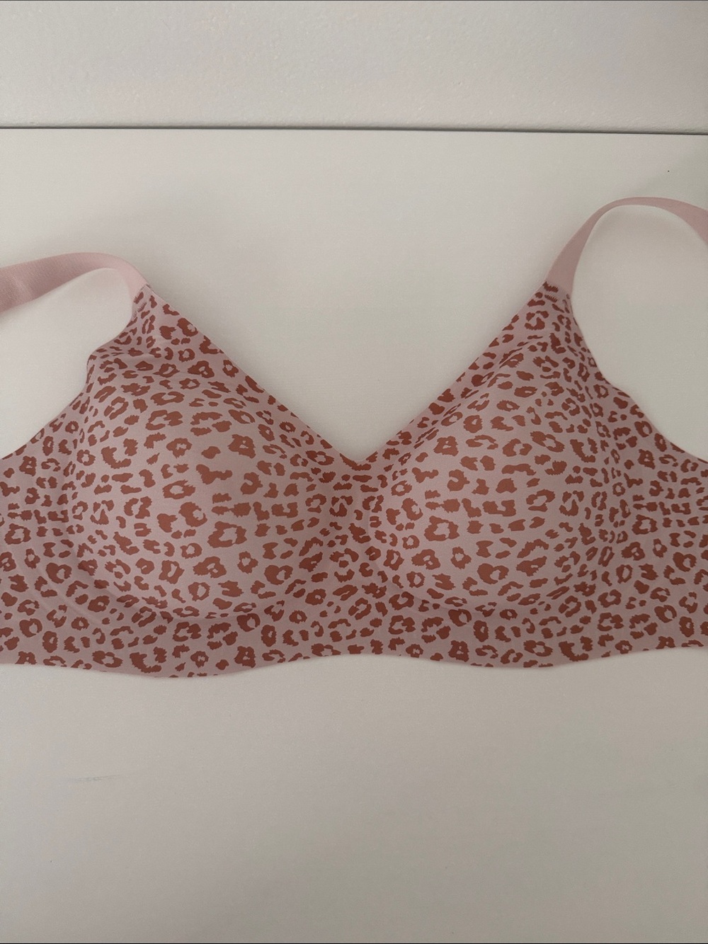 Seamless Pink Leopard Wireless Comfort Bra